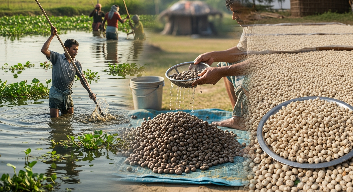 How Makhana Is Harvested: A Step-by-Step Jour..
