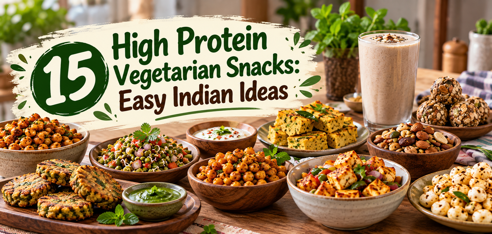 15 High Protein Vegetarian Snacks: Easy India..