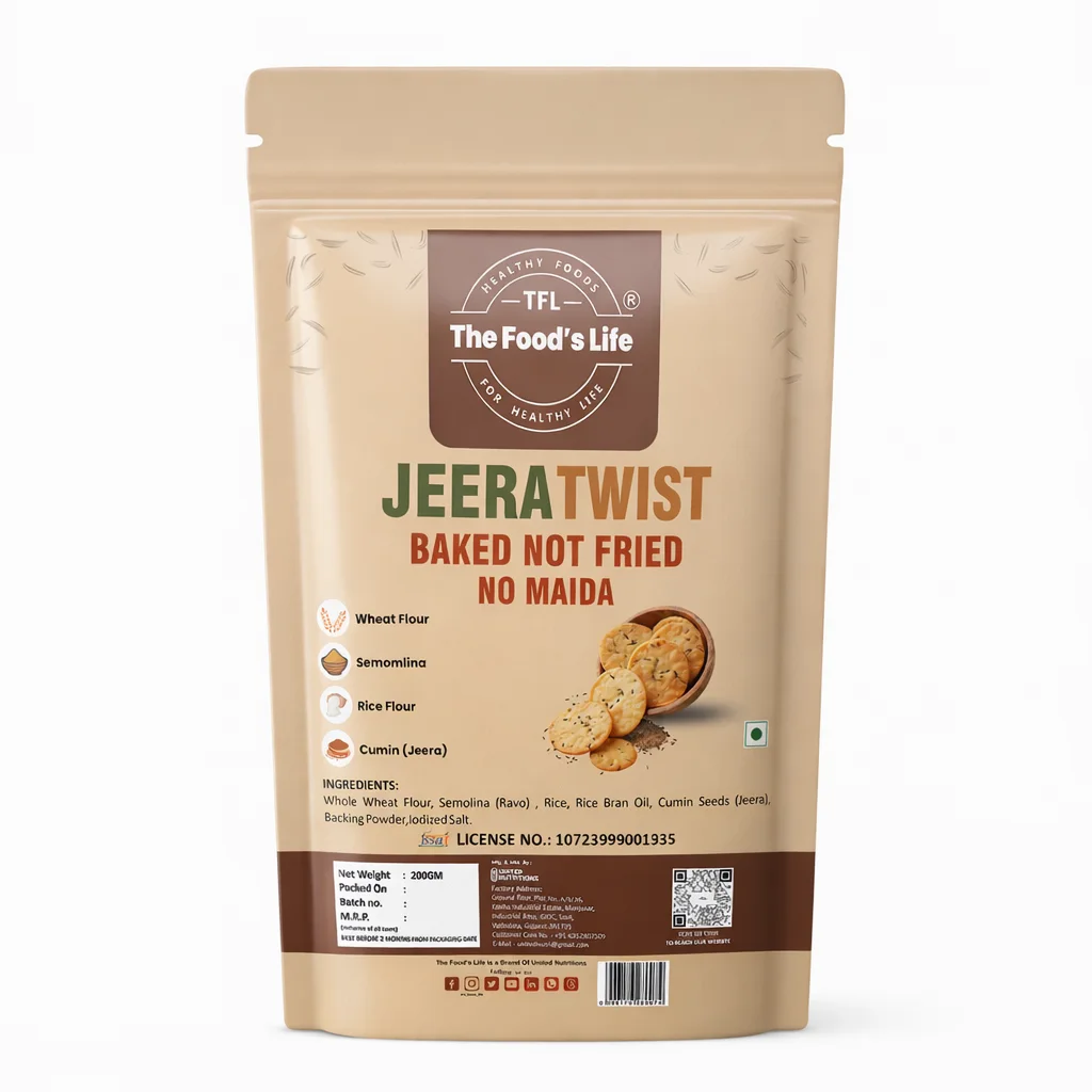Jeera Twist Puri | Baked Not Fried Snack | No Maida |200g — view 2
