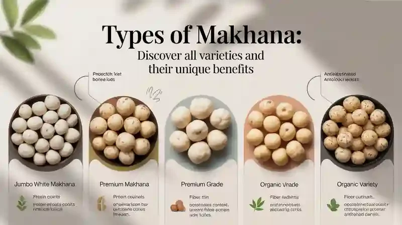 Types of Makhana: Discover All Varieties and Their Unique Benefits