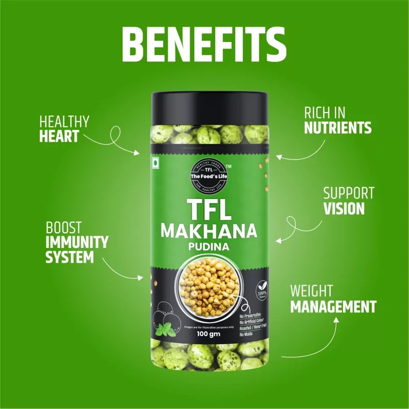 Pudina Makhana 75g – Mint Flavoured Fox Nuts — view 3