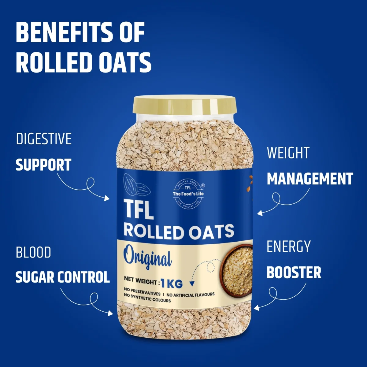 Rolled Oats 1kg — view 3